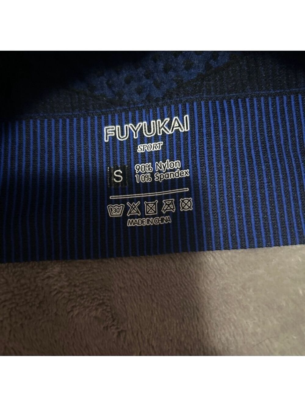 Women's FUYUKAI SPORT Leggings Set S Blue Black - Picture 2 of 4